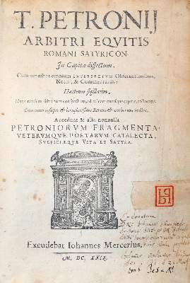 Bild Nr.1: 145-1054 Petronius Arbiter.: (Literature and illustrated books 19th century)