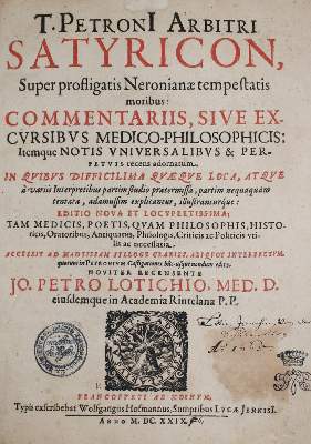 Bild Nr.1: 145-1063 Petronius Arbiter,T.: (Literature and illustrated books 19th century)