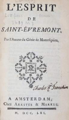 Bild Nr.1: 145-1081 Saint-Evremont,(C.de Marguetel de Saint Denis).: (Literature and illustrated books 19th century)