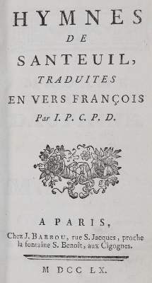Bild Nr.1: 145-1090 Santeul,(J.B.)de.: (Literature and illustrated books 19th century)
