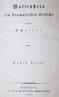 Bild Nr.1: 145-1100 Schiller,F.v.: (Literatur und illustrierte Bücher bis 19.Jahrhundert)