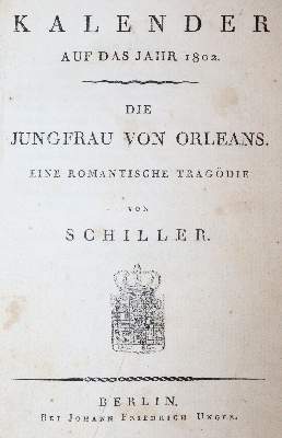 Bild Nr.1: 145-1101 Kalender auf das Jahr 1802.: (Schiller)