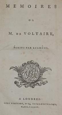 Bild Nr.1: 145-1121 Voltaire,(F.M.A.de).: (Literature and illustrated books 19th century)