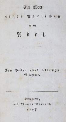 Bild Nr.3: 145-1127 Wort eines Adelichen, Ein,: (Literatur und illustrierte Bücher bis 19.Jahrhundert)