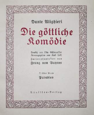 Bild Nr.3: 145-1134 Dante Alighieri.: (Bayros)