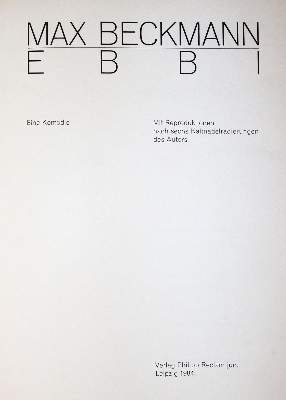 Bild Nr.1: 145-1140 Beckmann,M.: (Modern literature and illustrated books 20th century)