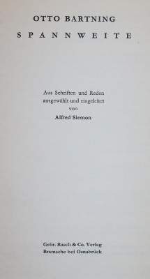 Bild Nr.1: 145-115 Bartning,O.: (Handschriften, Architektur)
