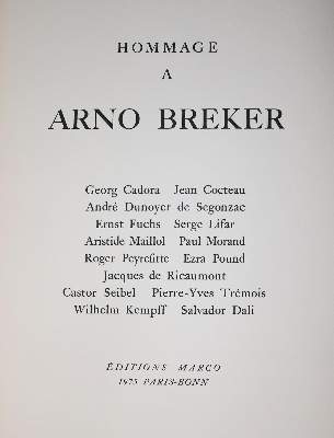 Bild Nr.2: 145-1153 Hommage á Arno Breker.: (Breker)