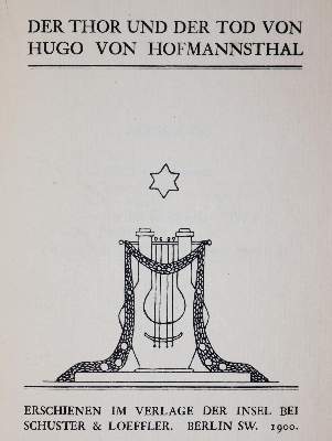 Bild Nr.1: 145-1231 Hofmannsthal,H.v.: (Literatur und illustrierte Bücher 20.Jahrhundert - Alte Literatur in modernen Ausgaben)