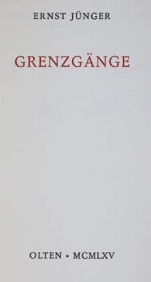 Bild Nr.1: 145-1245 Jünger,E.: (Modern literature and illustrated books 20th century)