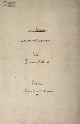 Bild Nr.1: 145-1297 Nietzsche,F.: (Modern literature and illustrated books 20th century)