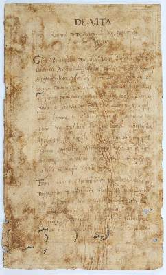Bild Nr.1: 145-130 Argumentum de vita D. Martini Lutheri: (Handschriften, Luther)