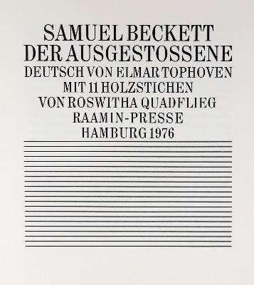 Bild Nr.1: 145-1323 Beckett,S.: (Raamin-Presse)