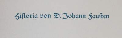 Bild Nr.5: 145-1326 Historia von D. Johann Fausten.: (Raamin-Presse)