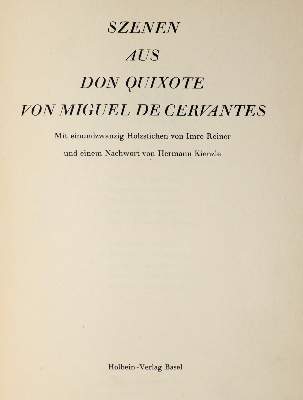Bild Nr.1: 145-1334 Reiner,I.: (Literatur und illustrierte Bücher 20.Jahrhundert - Alte Literatur in modernen Ausgaben)