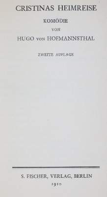 Bild Nr.1: 145-1337 Hofmannsthal,H.v.: (Rilke)