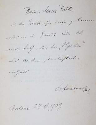 Bild Nr.2: 145-1338 Hofmannsthal,H.v.: (Rilke)
