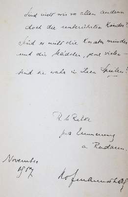 Bild Nr.4: 145-1338 Hofmannsthal,H.v.: (Rilke)