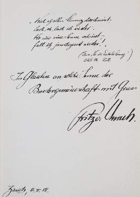 Bild Nr.2: 145-1378 Unruh,F.v.: (Modern literature and illustrated books 20th century)