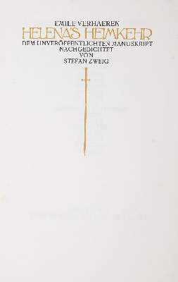Bild Nr.1: 145-1381 Verhaeren,E.: (Modern literature and illustrated books 20th century)