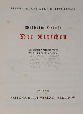 Bild Nr.1: 145-1384 Heinse,W.: (Wagner)