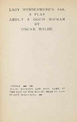 Bild Nr.3: 145-1388 Wilde,O.: (Modern literature and illustrated books 20th century)