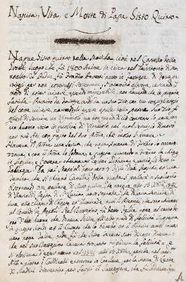 Bild Nr.2: 145-139 Leti,G.: (Handschriften, Sixtus V., Papst)