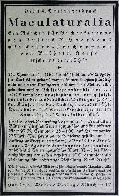 Bild Nr.1: 145-1396 Zwiebelfisch, Der.: (Modern literature and illustrated books 20th century)