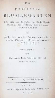 Bild Nr.1: 145-1398 Batsch,A.J.G.K.: (Botanik)