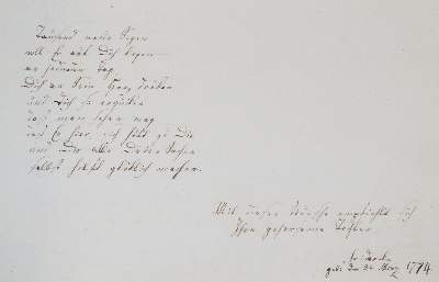 Bild Nr.4: 145-140 Herrnhuter.: (Handschriften, Stammbücher)