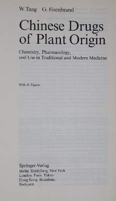 Bild Nr.1: 145-1476 Tang,W. u. G.Eisenbrand.: (Medizin, Pharmazie)