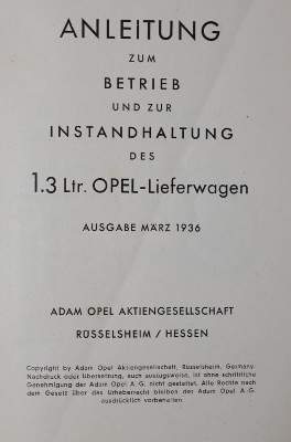 Bild Nr.1: 145-1540 Opel AG.: (Verschiedene Gebiete - Varia, Auto)