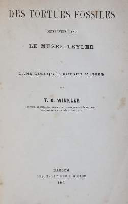 Bild Nr.1: 145-1568 Winkler,T.C.: (Verschiedene Gebiete - Varia, Geologie - Mineralogie u. Paläontologie)