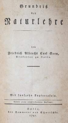 Bild Nr.1: 145-1569 Gren,F.A.C.: (Verschiedene Gebiete - Varia)