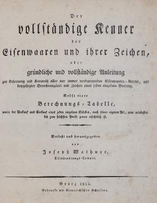 Bild Nr.1: 145-1584 Wathner,J. u. J.Koditek.: (Verschiedene Gebiete - Varia, Metallverarbeitung)