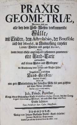 Bild Nr.6: 145-1592 Penther,J.F.: (Verschiedene Gebiete - Varia)