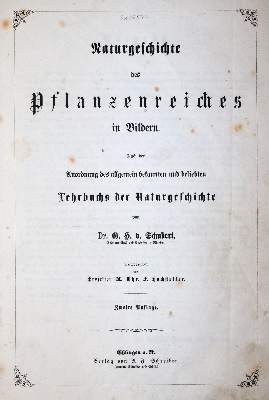 Bild Nr.1: 145-1605 Schubert,G.H.v.: (Verschiedene Gebiete - Varia)