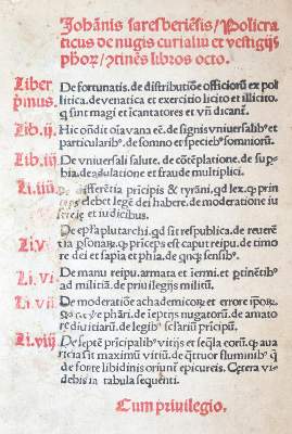 Bild Nr.21: 145-161 Johannes von Salisbury.: (Alte Drucke, Handschriften und Theologie)
