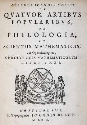 Bild Nr.1: 145-1616 Vossius,G.J.: (Verschiedene Gebiete - Varia)