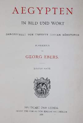 Bild Nr.8: 145-1619 Ebers,G.: (Afrika, Ägypten)