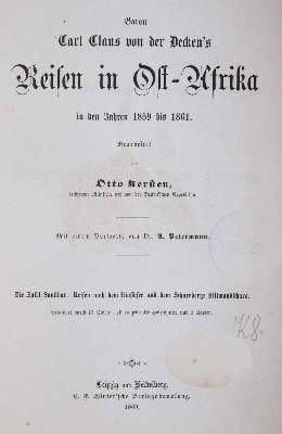Bild Nr.3: 145-1622 Decken,C.C. von der.: (Afrika)