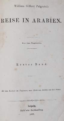 Bild Nr.1: 145-1660 Palgrave,W.G.: (Asien, Arabien)