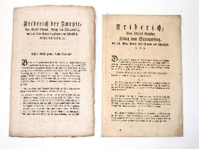 Bild Nr.2: 145-1688 Sammlung: (Deutschland, Baden-Württemberg, Einblattdrucke u. Flugschriften)