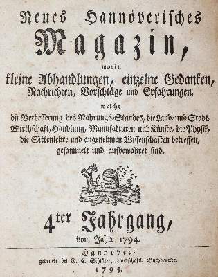 Bild Nr.1: 145-1750 Neues Hannoverisches Magazin.: (Deutschland, Hannover)