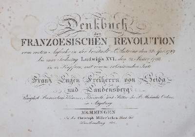 Bild Nr.5: 145-1866 Seida,F.E.v.: (Frankreich, Revolution)