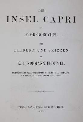 Bild Nr.1: 145-1876 Gregorovius,F.: (Italien, Capri)