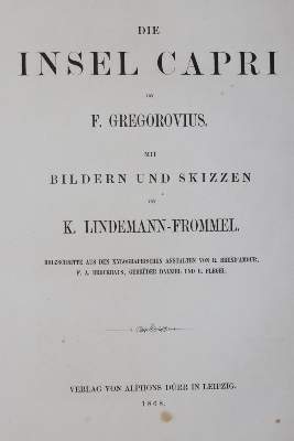 Bild Nr.1: 145-1877 Gregorovius,F.: (Italien, Capri)