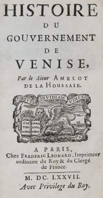 Bild Nr.1: 145-1944 Amelot de la Houssaie,(A.N.).: (Italien, Venedig)