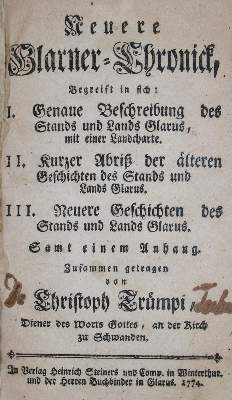 Bild Nr.1: 145-1966 Trümpi,C.: (Schweiz, Glarus)