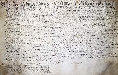 Bild Nr.1: 145-1968 Lehensbrief: (Schweiz, Handschriften, Tafers)